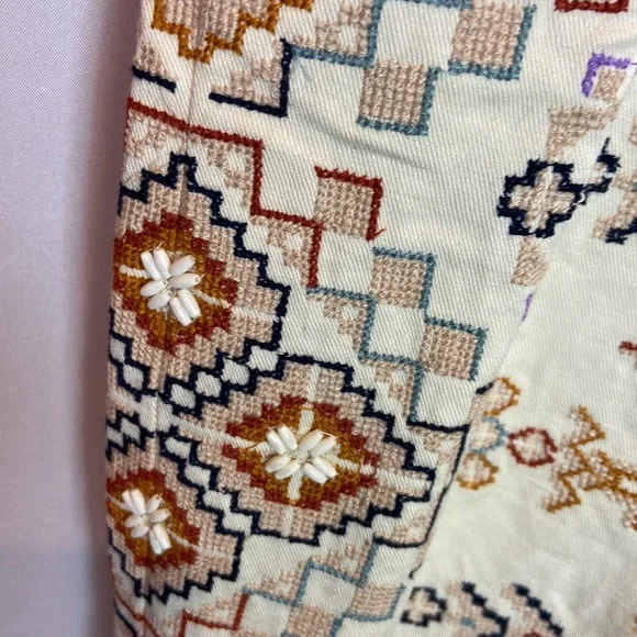 Ulla Johnson Safa Trousers Embroidered Pants Harem Style - Picture 5 of 10